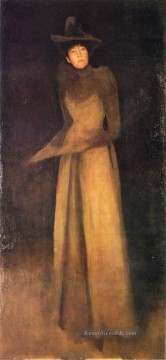  Hut Malerei - Harmony in Brown der Filzhut James Abbott McNeill Whistler